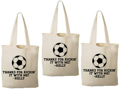 Custom Soccer Party Favor Bags - Set of Three Bags