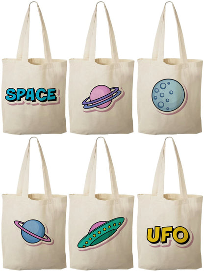 Space Party Favor Bags - Set of Six Bags