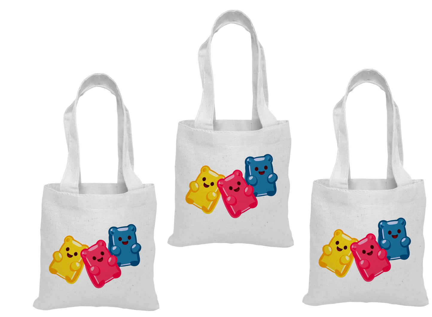 Gummy Bear Party Favor Bags - Set of Three Bags