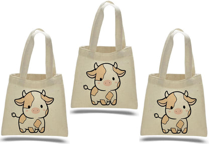 Cow Party Favor Bags - Set of Three Bags