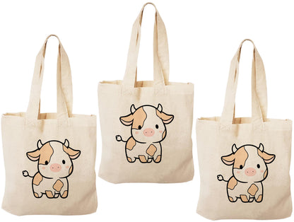 Cow Party Favor Bags - Set of Three Bags