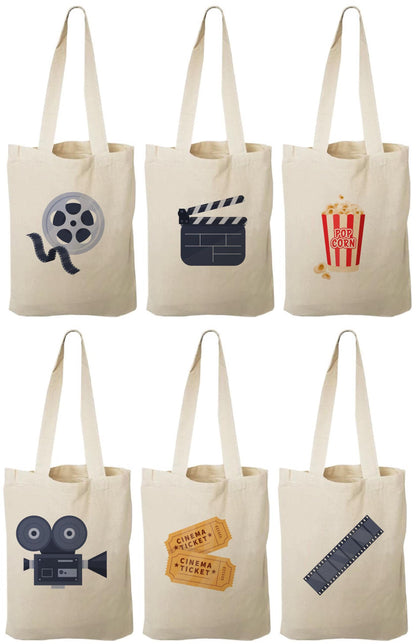 Set of 6 Movie Party Favor Bags