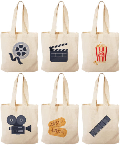 Set of 6 Movie Party Favor Bags