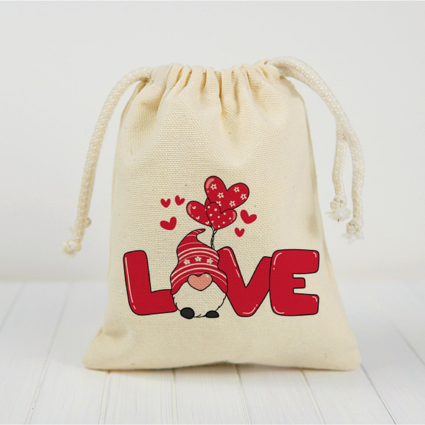 Gnome Valentine's Day Party Treat Bags