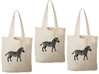 Zebra Party Favor Bags - Set of Three Bags