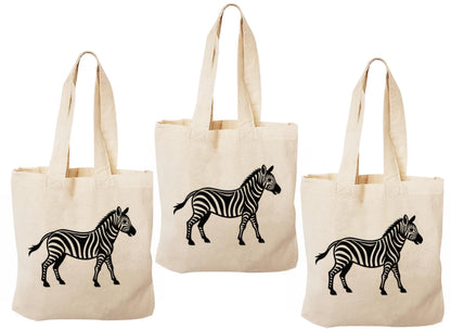 Zebra Party Favor Bags - Set of Three Bags