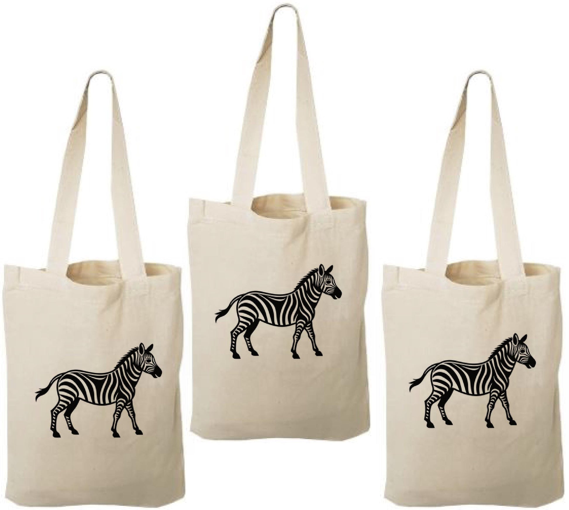 Zebra Party Favor Bags - Set of Three Bags