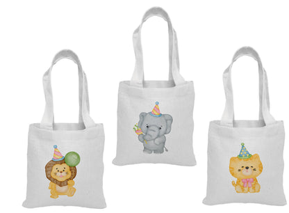 Animal Party Favor Bags - Set of Three Bags