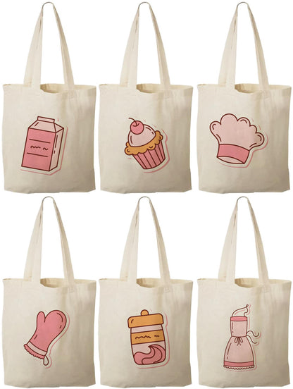 Baking Party Favor Bags - Set of Six Bags