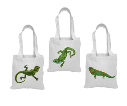 Lizard Party Favor Bags - Set of Three Bags