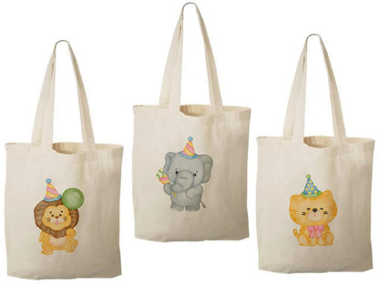 Animal Party Favor Bags - Set of Three Bags