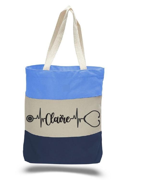 Personalized Nurse Tote Bag