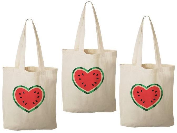 Watermelon Party Favor Bags - Set of Three Bags
