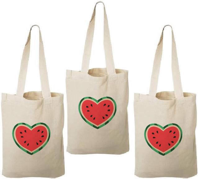 Watermelon Party Favor Bags - Set of Three Bags