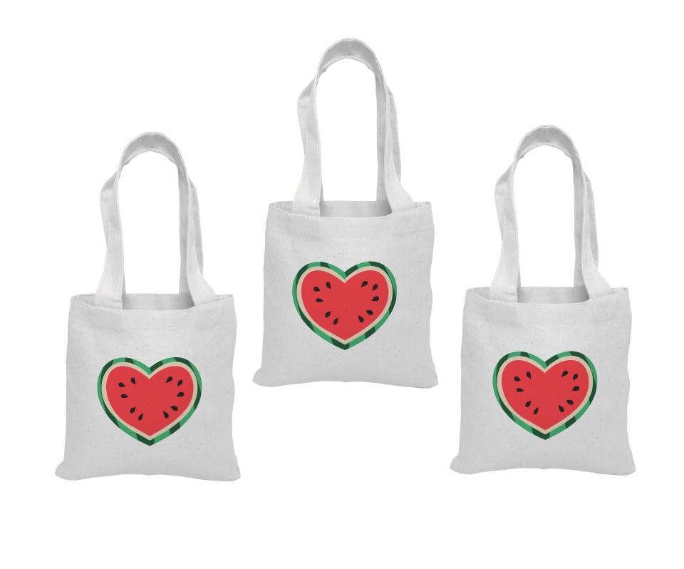 Watermelon Party Favor Bags - Set of Three Bags