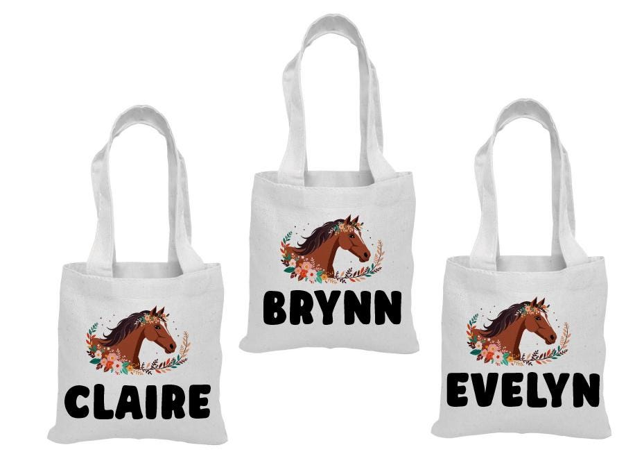 Personalized Horse Party Favor Bags - Set of Three Bag