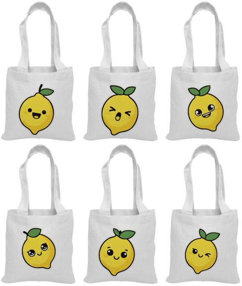 Lemon Party Favor Bags - Set of Three Bags