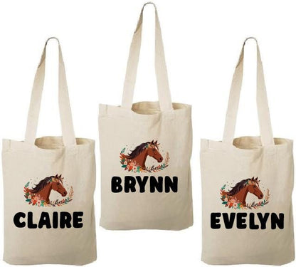 Personalized Horse Party Favor Bags - Set of Three Bag