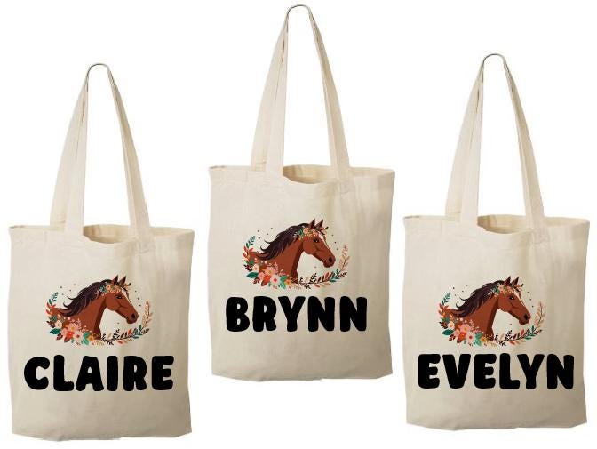 Personalized Horse Party Favor Bags - Set of Three Bag