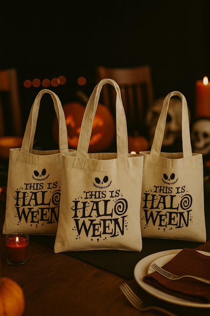 3 Halloween Treat Bags, Halloween Party Favor Bags, Halloween Treat Bags, Halloween Bags, Pumpkin, Gift Bags, Halloween Gift Bags, Halloween