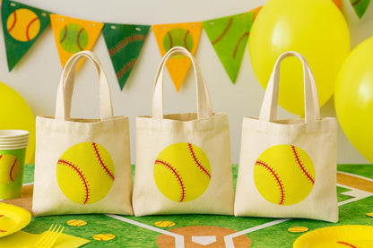 3 Softball Treat Bags