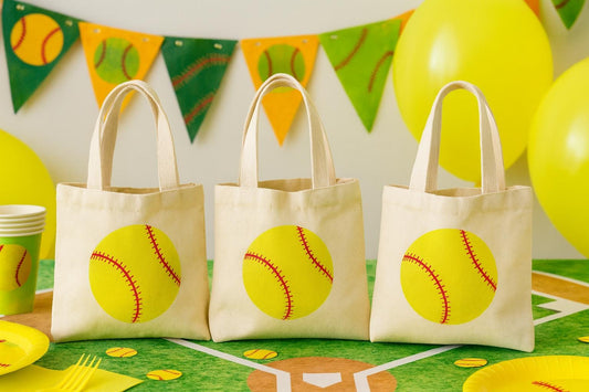3 Softball Treat Bags