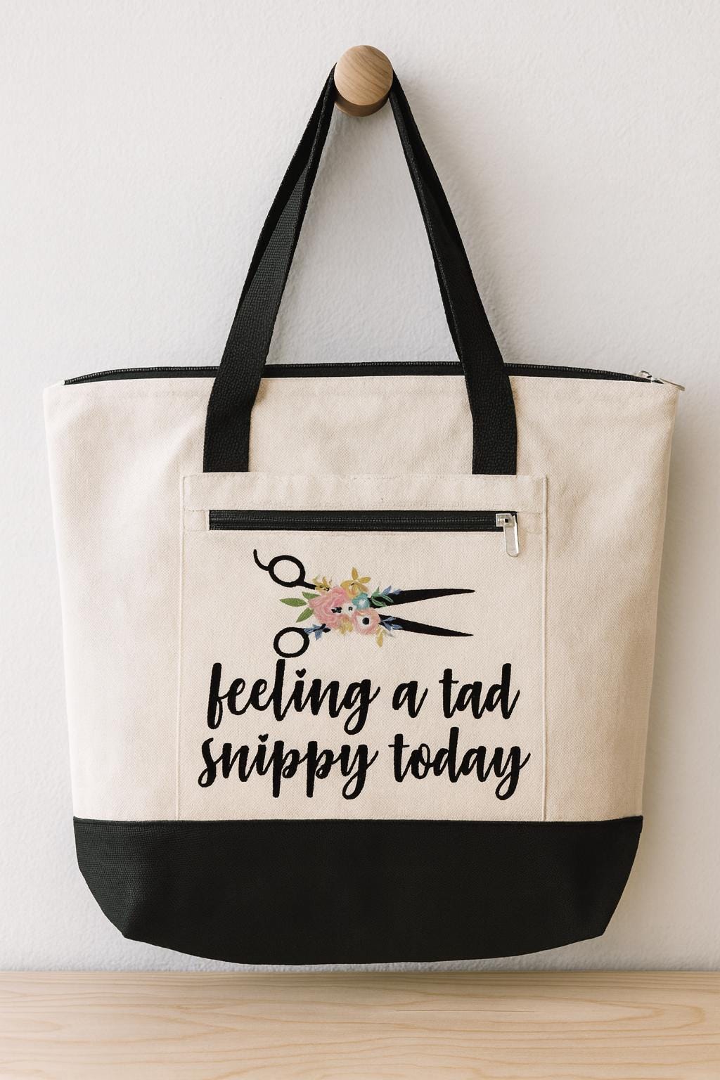 Hairdresser Gift - Feeling a Tad Snippy Today Tote Bag – Funny Stylist Bag