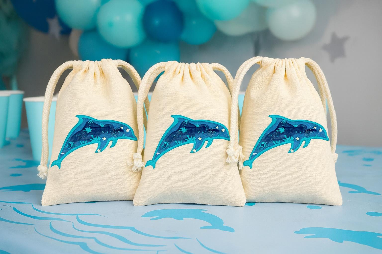 Dolphin Party Favor Bags – Ocean Birthday Goodie Bags