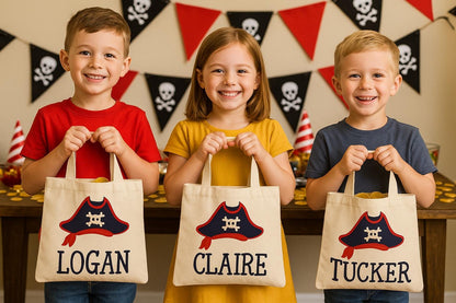3 Pirate Party Favor Bags