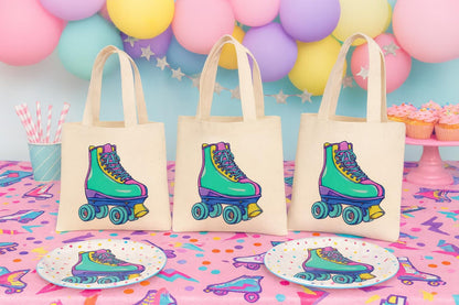 3 Roller Skating Party Favor Bags