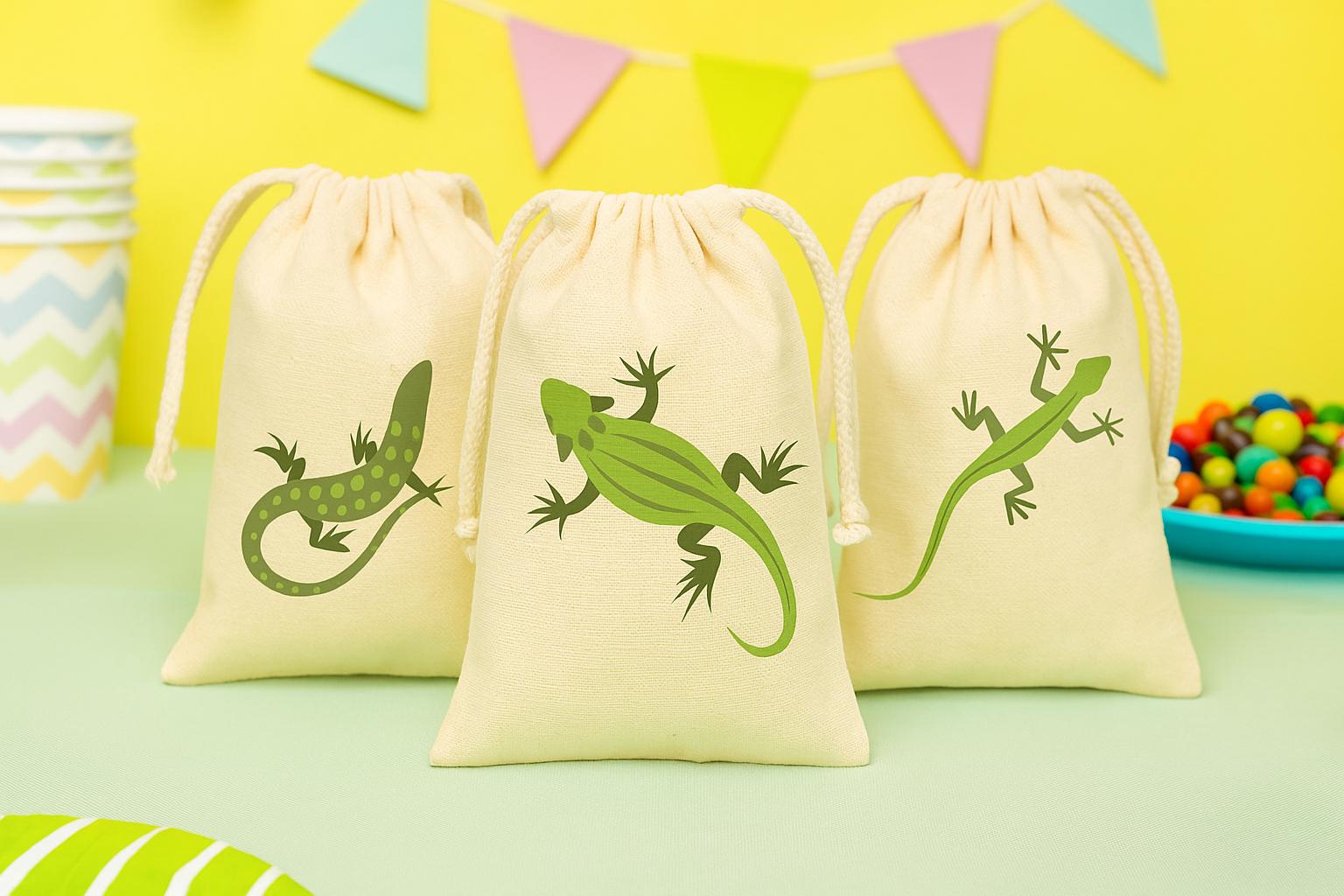 Lizard Treat Bags, Lizard Party Favor Bags, Lizard Birthday Bags, Lizard Party Favors, Lizard Party Bags, Lizard Gift Bag, Lizard Goodie Bag