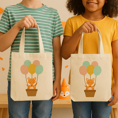 Fox Party Favor Bags - Perfect for Fox and Woodland Themed Parties, Events and Baby Showers - Set of Three Bags