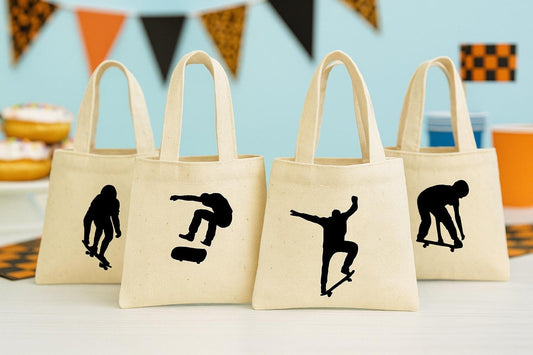 4 Skateboard Treat Bags, Skateboard Party Favor Bags, Skateboard Gift Bags, Skateboard Party, Gift Bags, Party Favor Bags, Skateboard, Bags