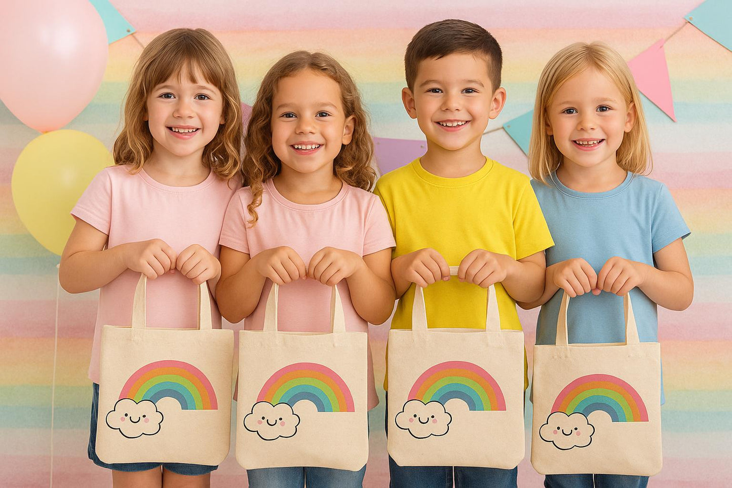 3 Rainbow Treat Bags