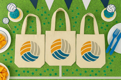 Volleyball Party Favor Bags - Perfect for Volleyball Themed Parties & Events - Set of Three Bags