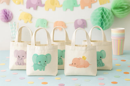 Elephant Party Favor Bags - Perfect for Elephant Themed Parties and Baby Showers!