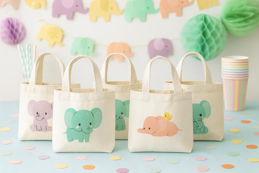 Elephant Party Favor Bags - Perfect for Elephant Themed Parties and Baby Showers!