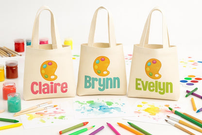 3 Paint Party Favor Bags