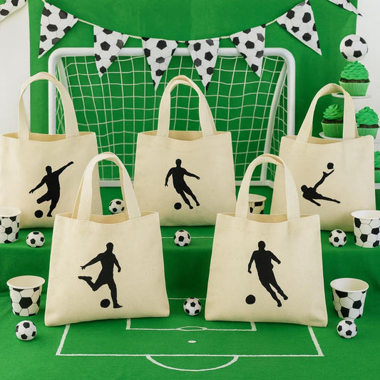 Soccer Party Favor Bags - Perfect for Soccer Themed Parties and Events! - Set of Six