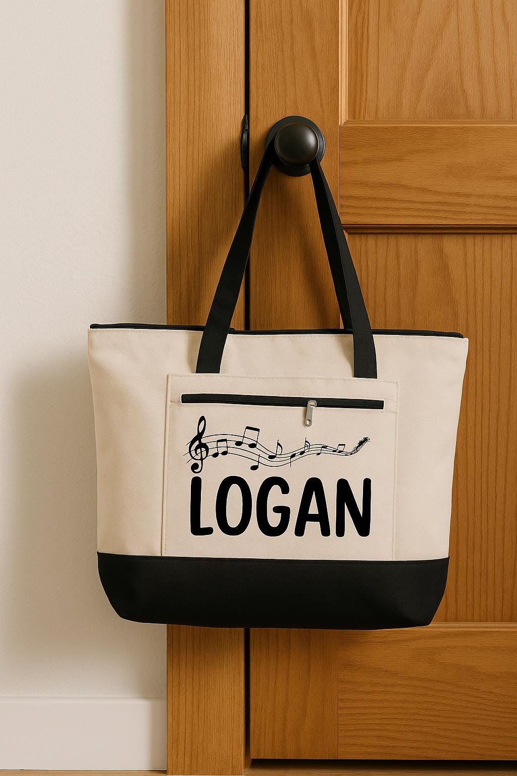 Gift for Musicians and Music Teachers - Custom Music Tote Bag