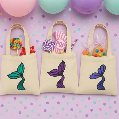 Mermaid Party Favor Bags - Perfect for Mermaid Themed Parties! - Set of Three Bags