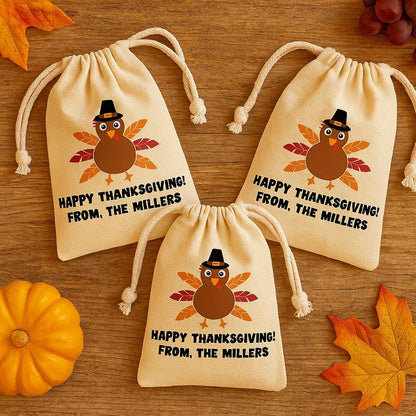 Thanksgiving Party Favor Bags - Perfect for Thanksgiving Parties & Events - Sold Individually