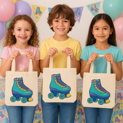 3 Roller Skating Party Favor Bags