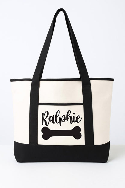 Dog Owner Gift - Personalized Dog Tote Bag