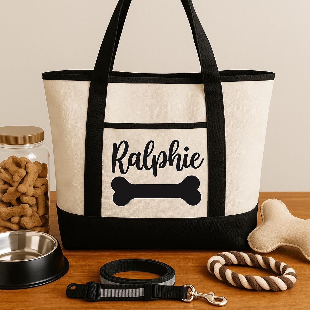 Dog Owner Gift - Personalized Dog Tote Bag