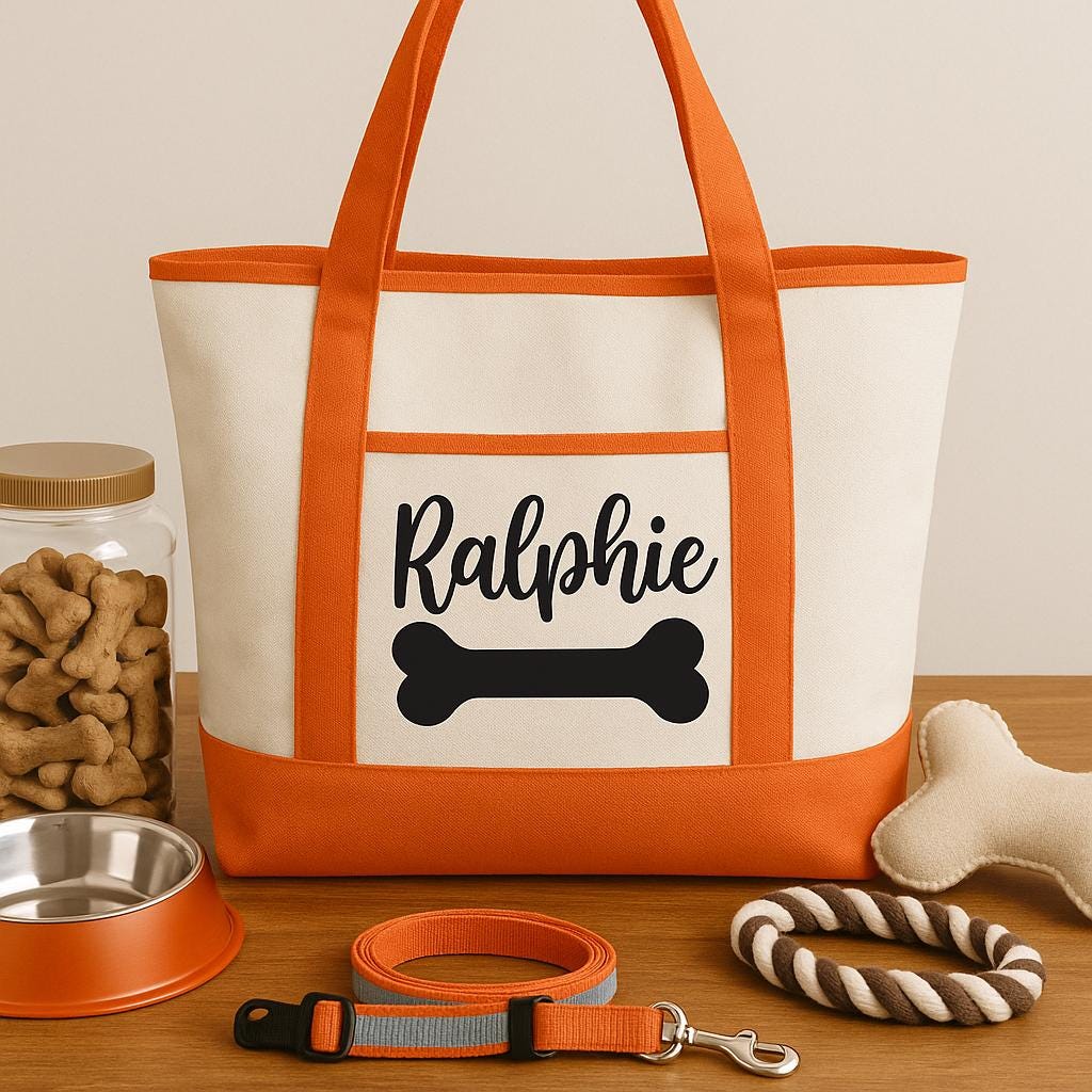 Dog Owner Gift - Personalized Dog Tote Bag