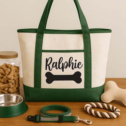 Dog Owner Gift - Personalized Dog Tote Bag