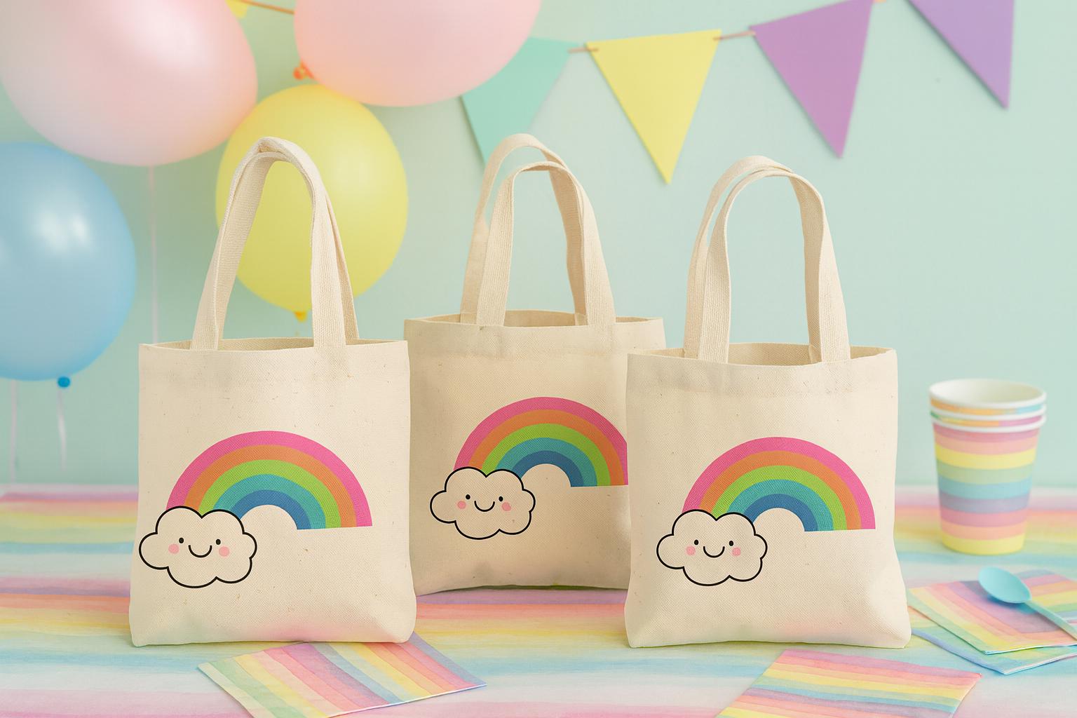 3 Rainbow Treat Bags