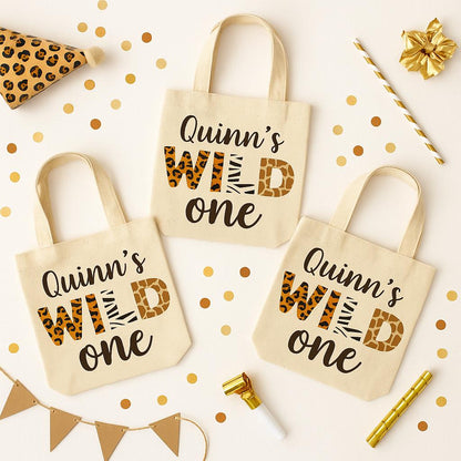 Custom Wild One Party Favor Bags - Set of Three