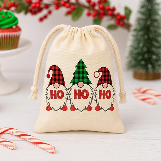 Christmas Gnome Party Favor Bags - Sold Individually
